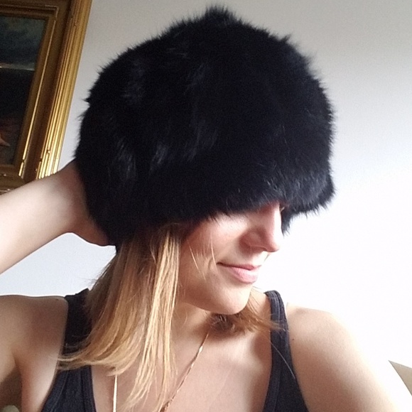 Rabbit Fur Hat Adrienne Landau | Poshmark